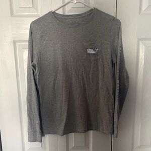 Vineyard Vines Heather Gray Long Sleeve Tee